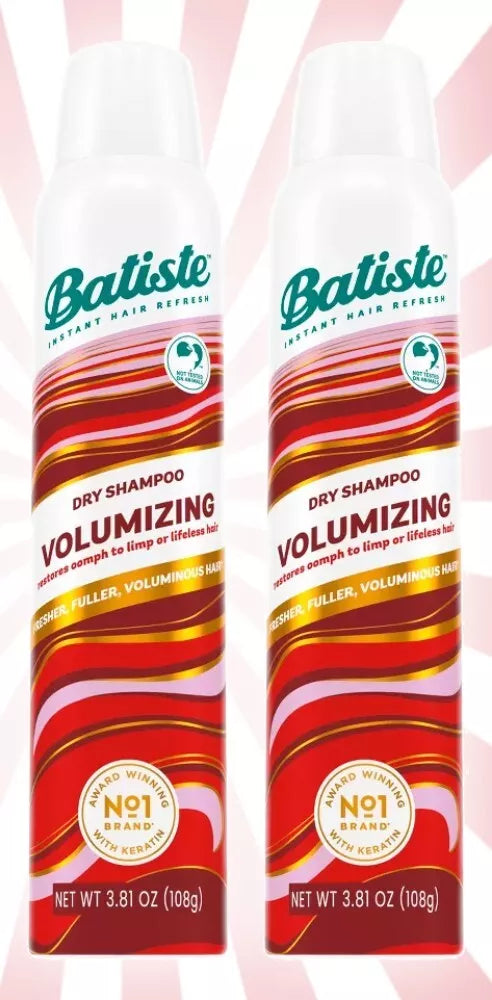 Batiste Instant Hair Refresh Volumizing Dry Shampoo, 3.81 oz., 2 pk.