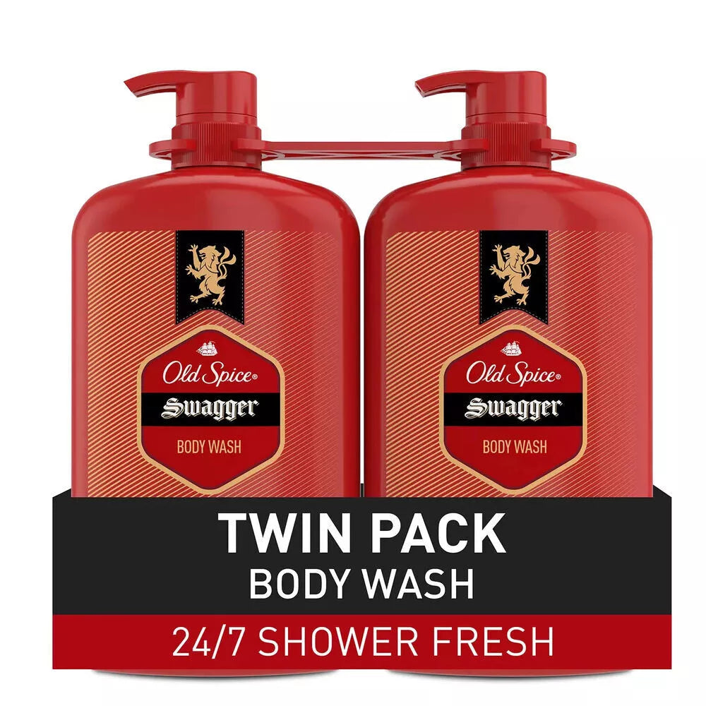 Old Spice Swagger Scent of Cedarwood Men's Body Wash, 33.4 fl. oz., 2 pk.