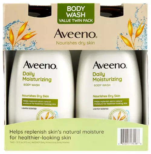 Aveeno Daily Moisturizing Body Wash, 33 fl. oz., 2 pk.