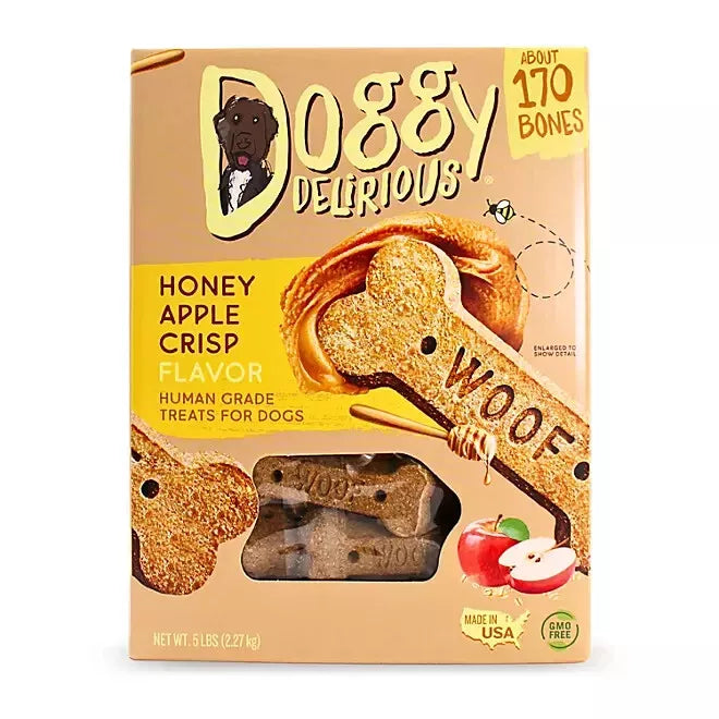 Doggy Delirious Crunchy Dog Treats, Choose Your Flavor, 5 lbs.