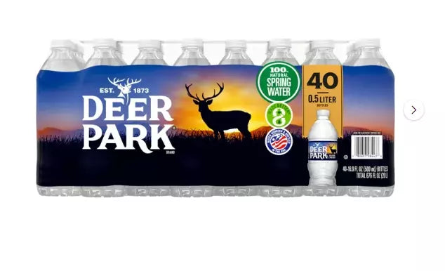 Deer Park 100% Natural Spring Water 16.9 fl. oz., 40 pk.-UPStoxs