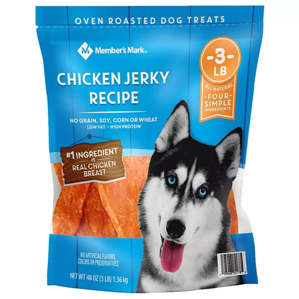 Member's Mark Chicken Jerky Recipe Dog Treats, 48 oz.