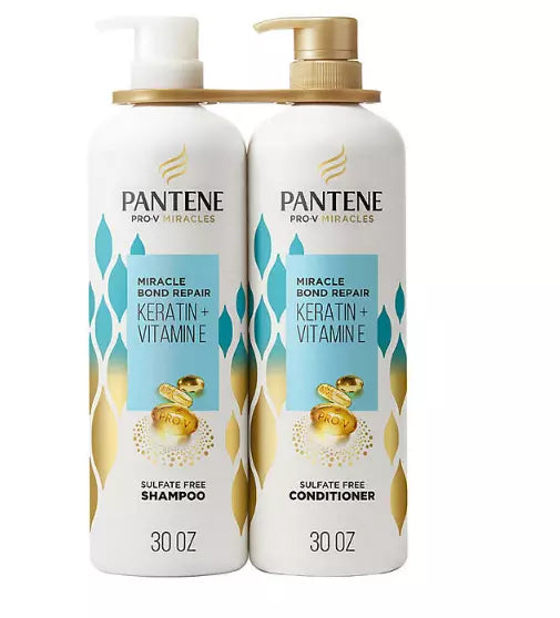 Pantene Pro-V Miracles Bond Repair Shampoo & Conditioner, 30 fl. oz., 2 pk.