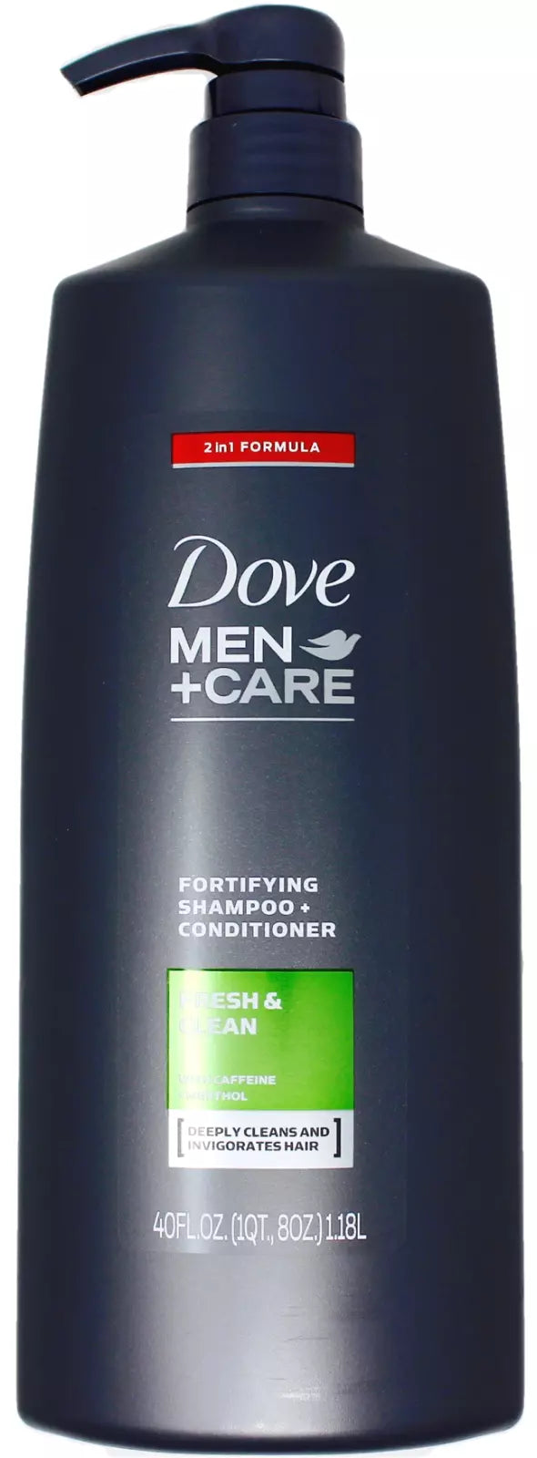 Dove Men+Care 2-in-1 Shampoo + Conditioner, Fresh & Clean, 40 fl. oz.