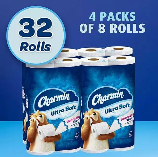 Charmin Ultra Soft 2-Ply Toilet Paper 32 rolls, 231 sheets/roll