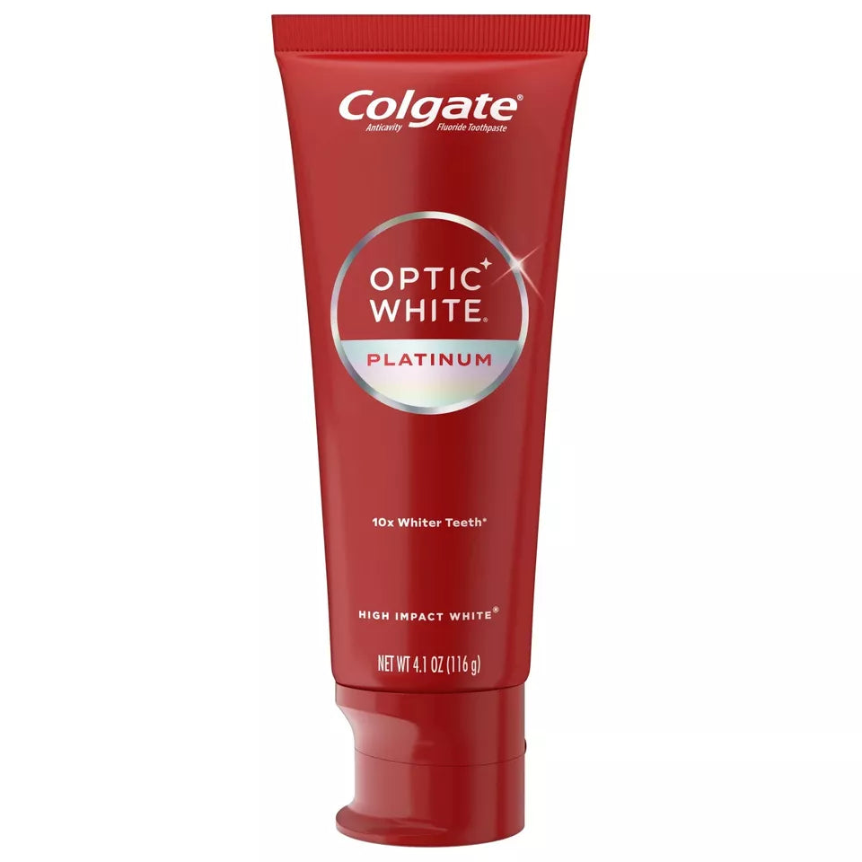 Colgate Optic White Platinum Teeth Whitening Toothpaste, 4.1 oz., 4 pk.