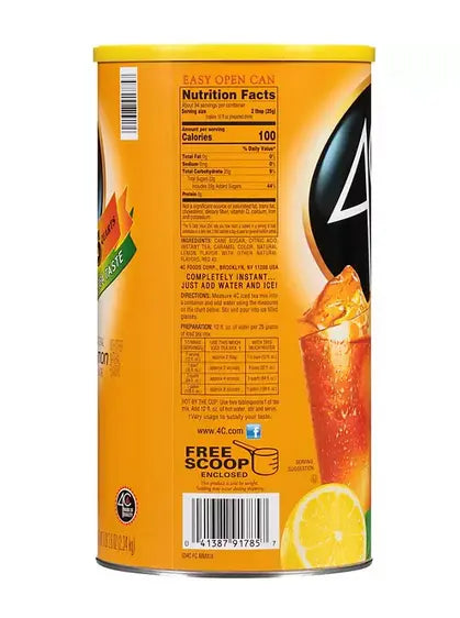 4C Lemon Iced Tea Mix, 82.6 oz.