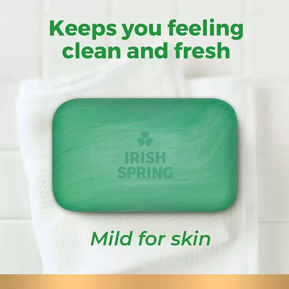 Irish Spring Bar Soap, Original Clean - 4 oz., 20 ct.