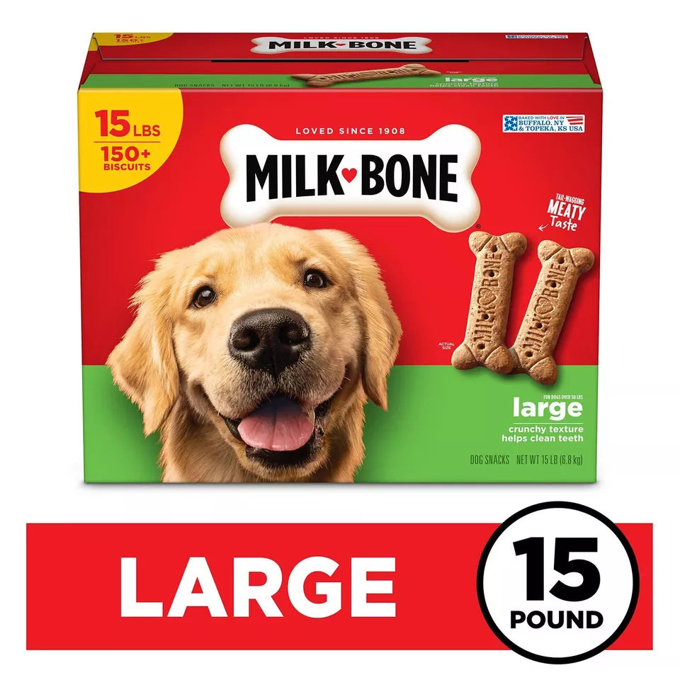 Milk-Bone Original Large Crunchy Dog Treat Biscuits 240 oz.