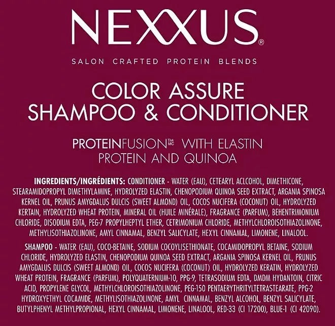 Nexxus Color Assure Shampoo and Conditioner, 32 fl. oz., 2 pk.