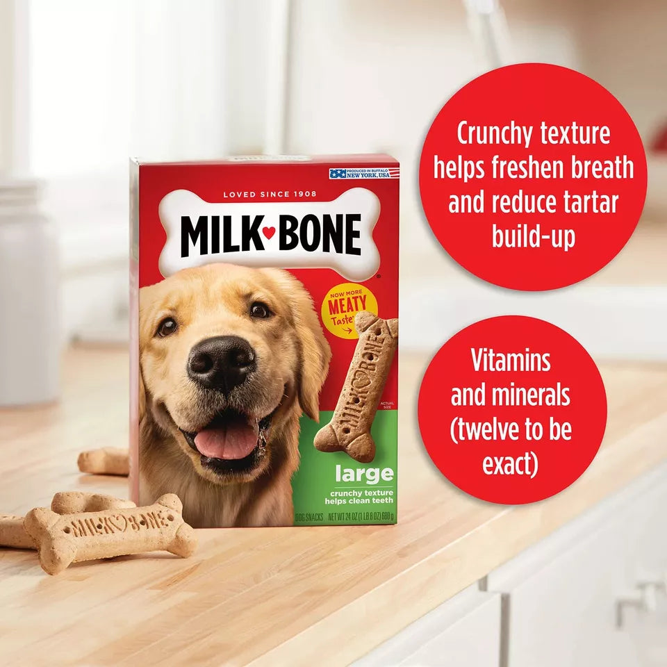 Milk-Bone Original Large Crunchy Dog Treat Biscuits 240 oz.