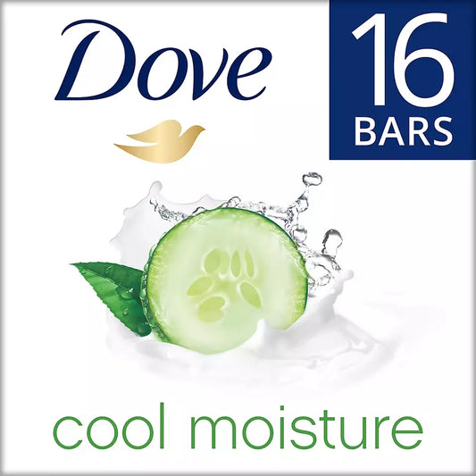 Dove Go Fresh Beauty Bar, Cool Moisture, 3.75 oz., 16 ct.