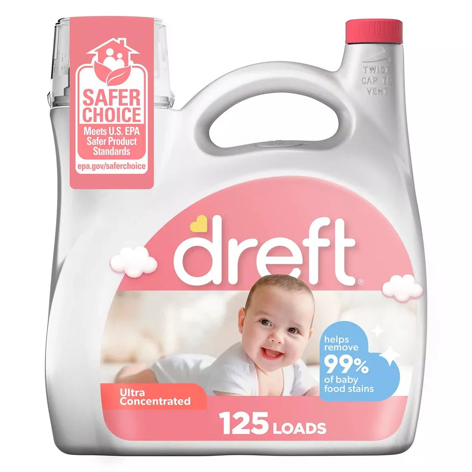 Dreft Baby Liquid Laundry Detergent, 125 loads, 170 fl. oz.