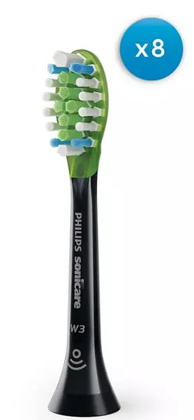 Philips Sonicare Premium Whitening Replacement Brush Heads, Black, 8 ct.