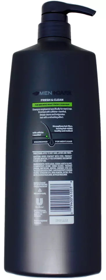 Dove Men+Care 2-in-1 Shampoo + Conditioner, Fresh & Clean, 40 fl. oz.